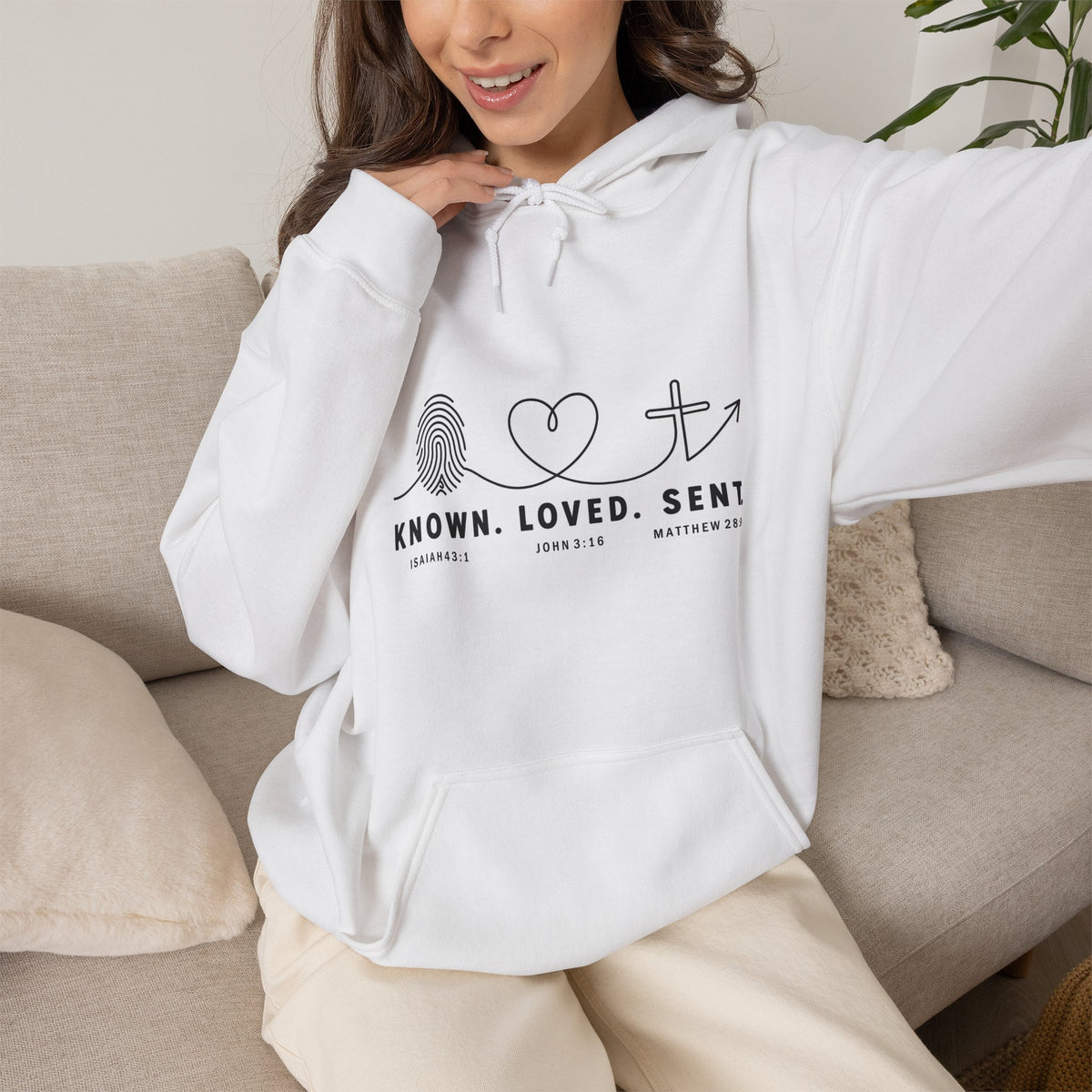Known. Loved. Sent. Christian Hoodie