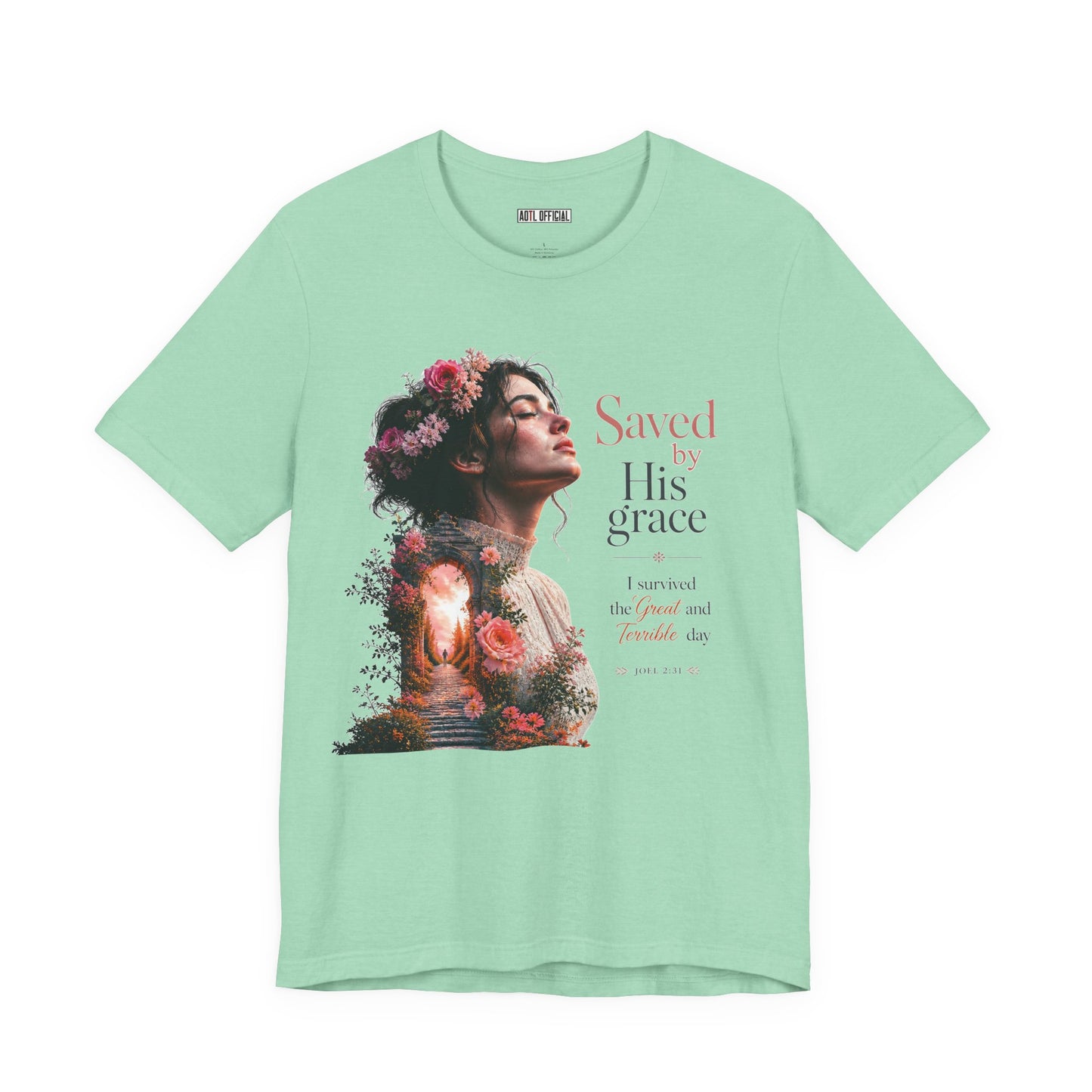 Pathway of Grace – I Survived the Great and Terrible Day (Joel 2:31) Unisex Short Sleeve Tee