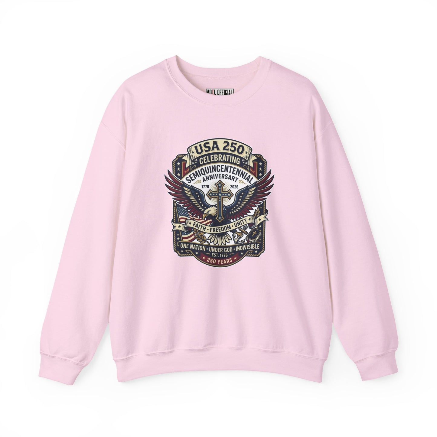 250 year Anniversary One Nation Under God V2 Christian Sweatshirt