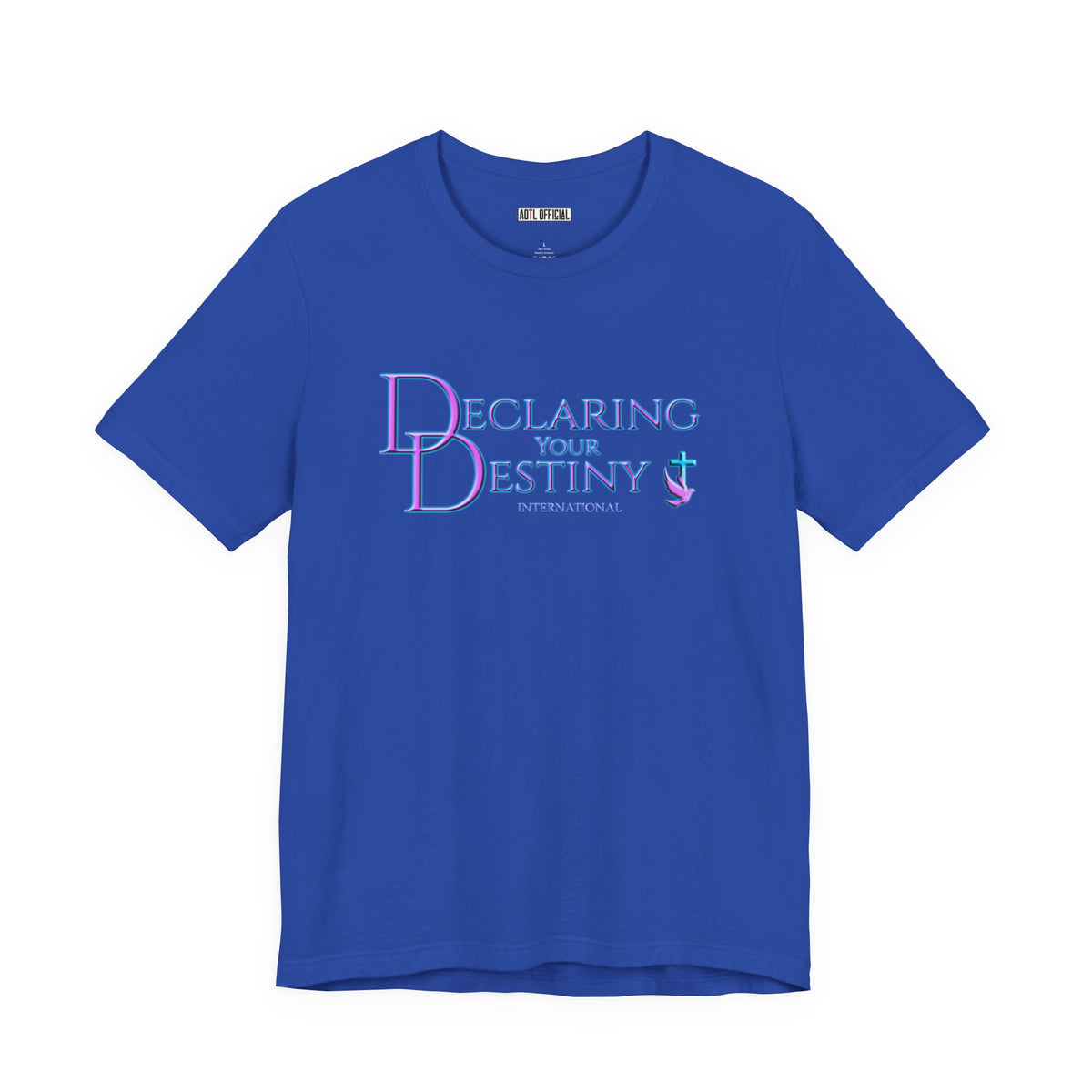 Declaring Your Destiny Lilac & Teal logo T-shirt
