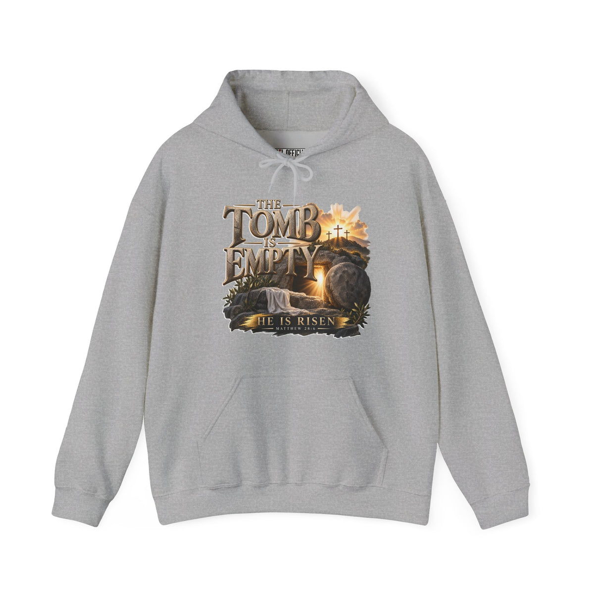 The Tomb Is Empty — Matthew 28:6 Christian Hoodie