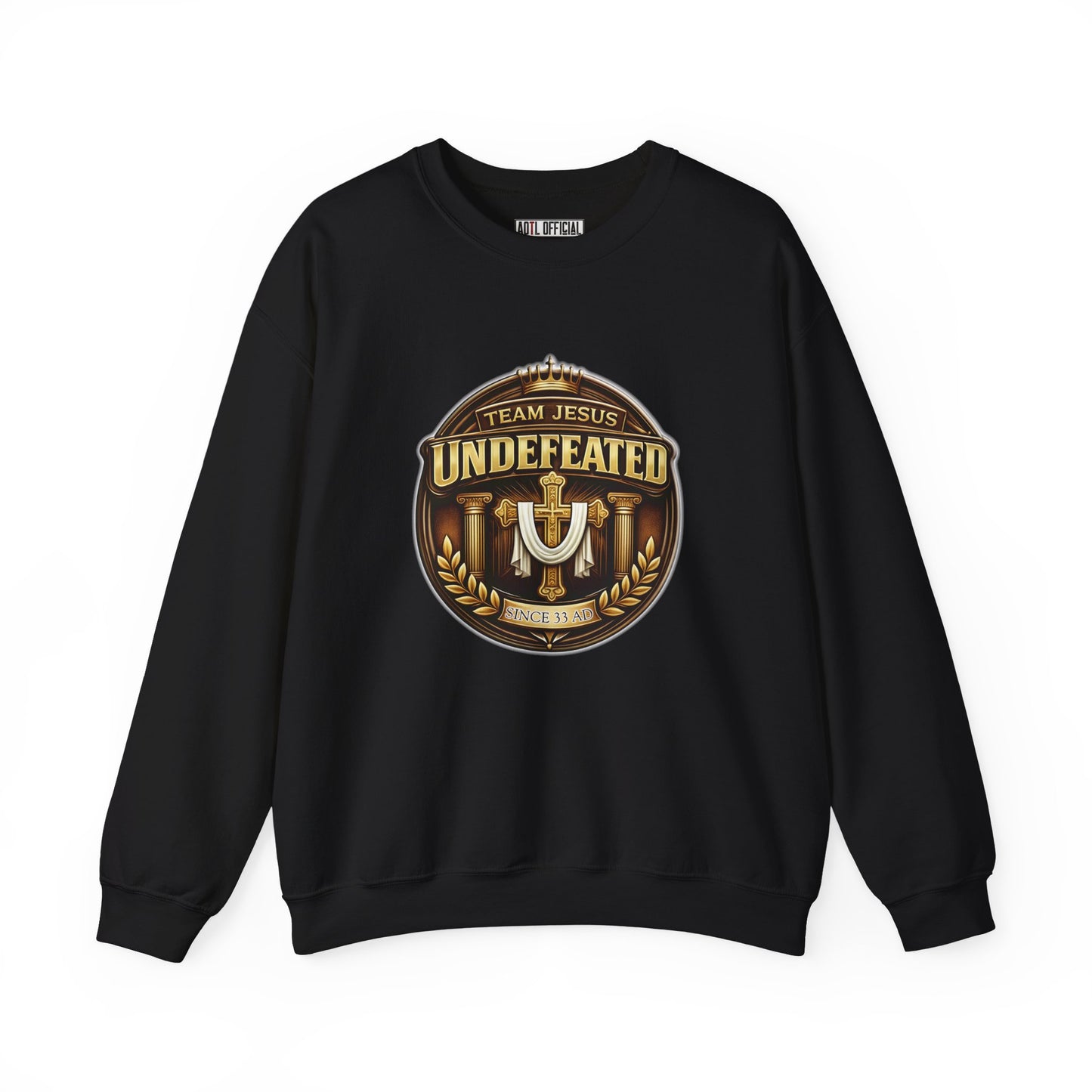 Team Jesus, Undefeated Since 33 AD Heavy Blend™ Crewneck Sweatshirt