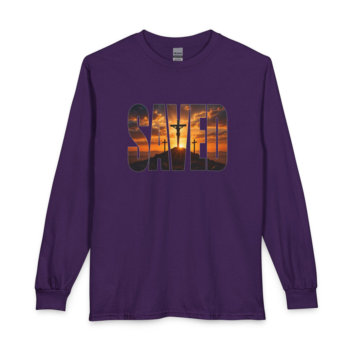 Saved — By the Cross Christian Long Sleeve Shirt