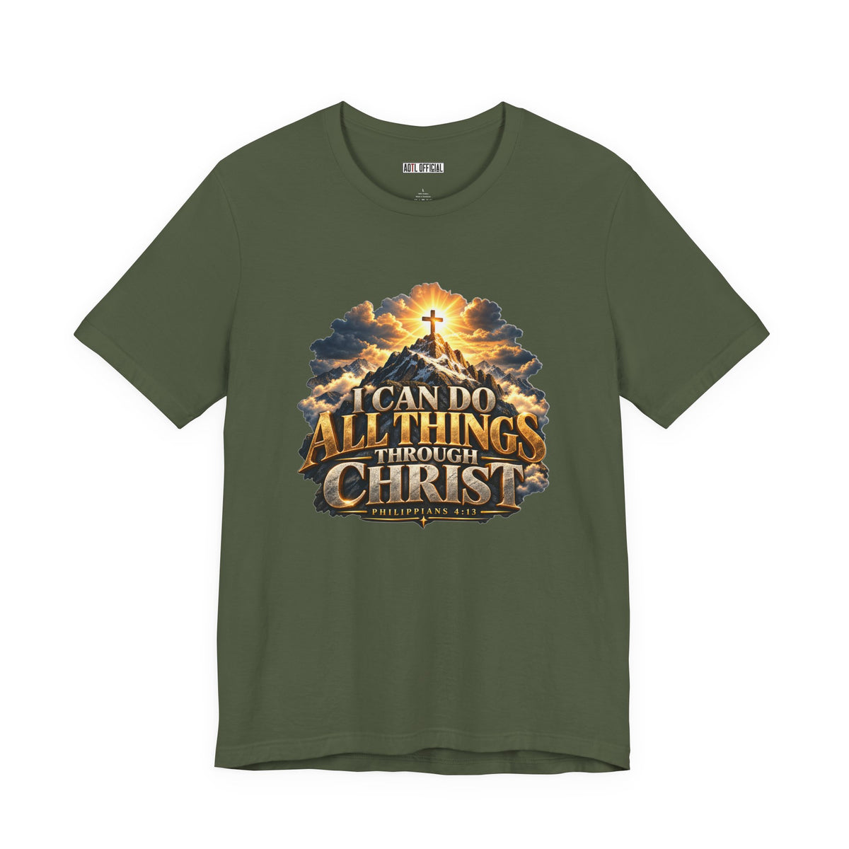 I Can Do All Things Through Christ – Philippians 4:13 Mountain Christian T-shirt