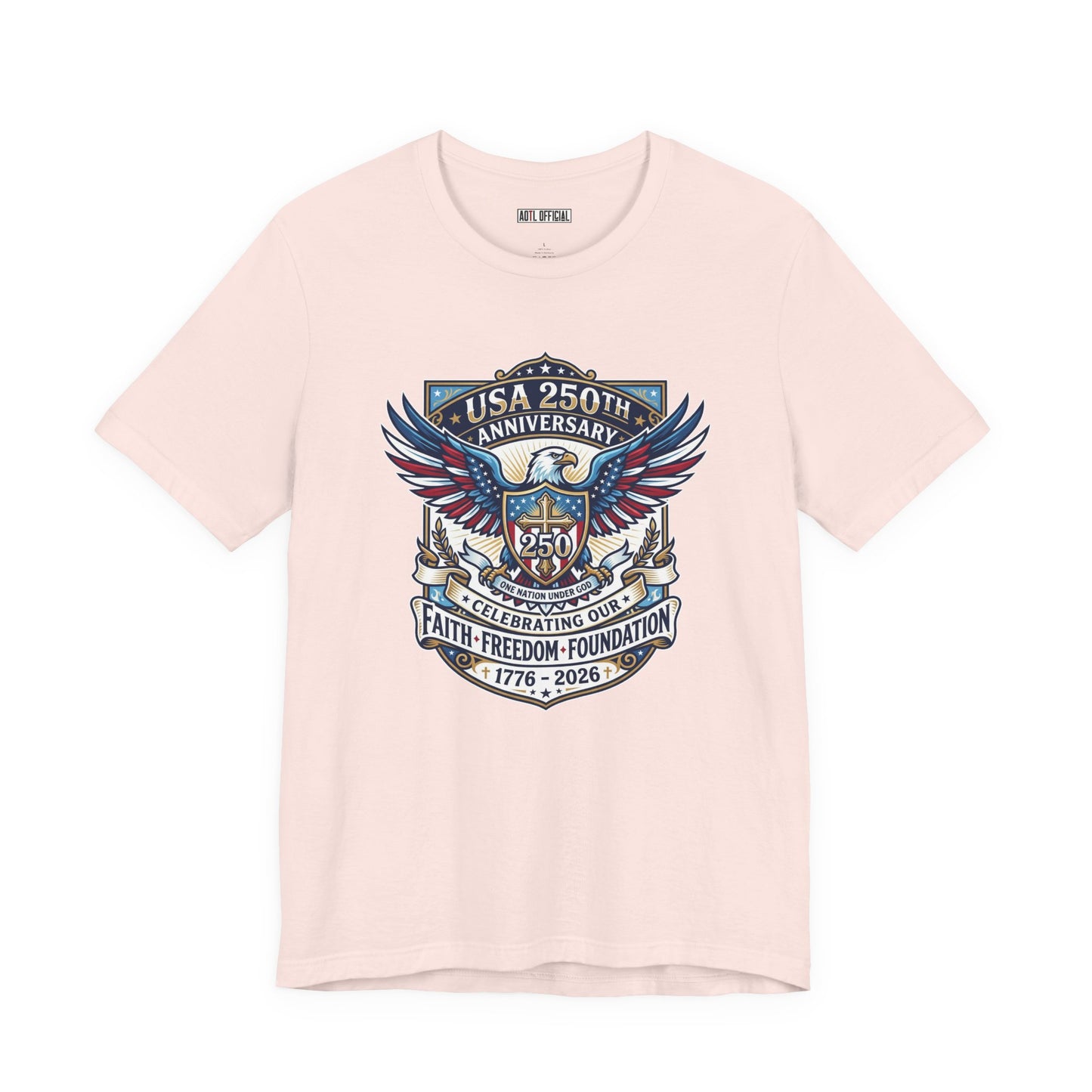 250 Years, One Nation under God Classic Unisex Short Sleeve Tee