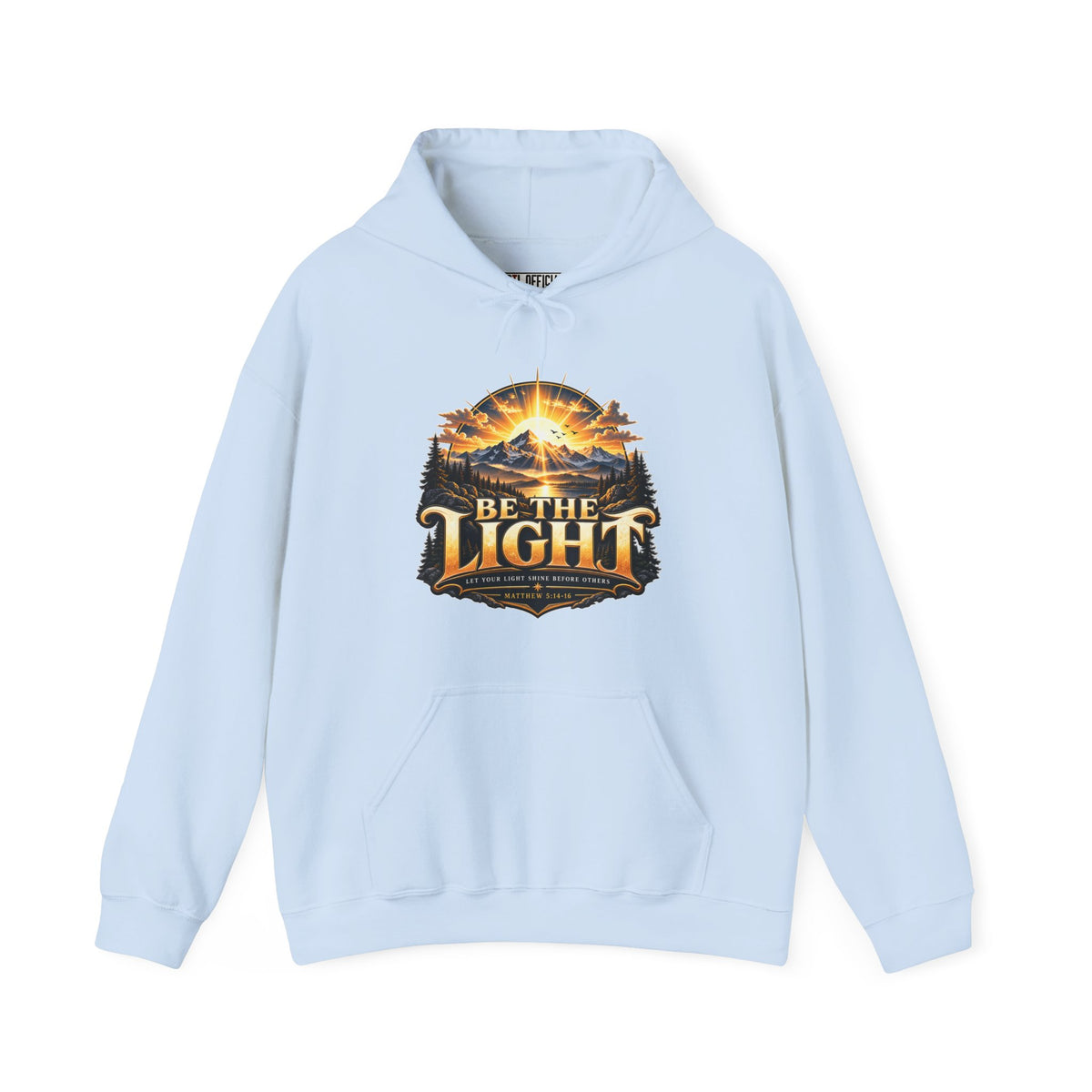 Be the Light – Matthew 5:14-16 Christian Mountain Design Christian Hoodie