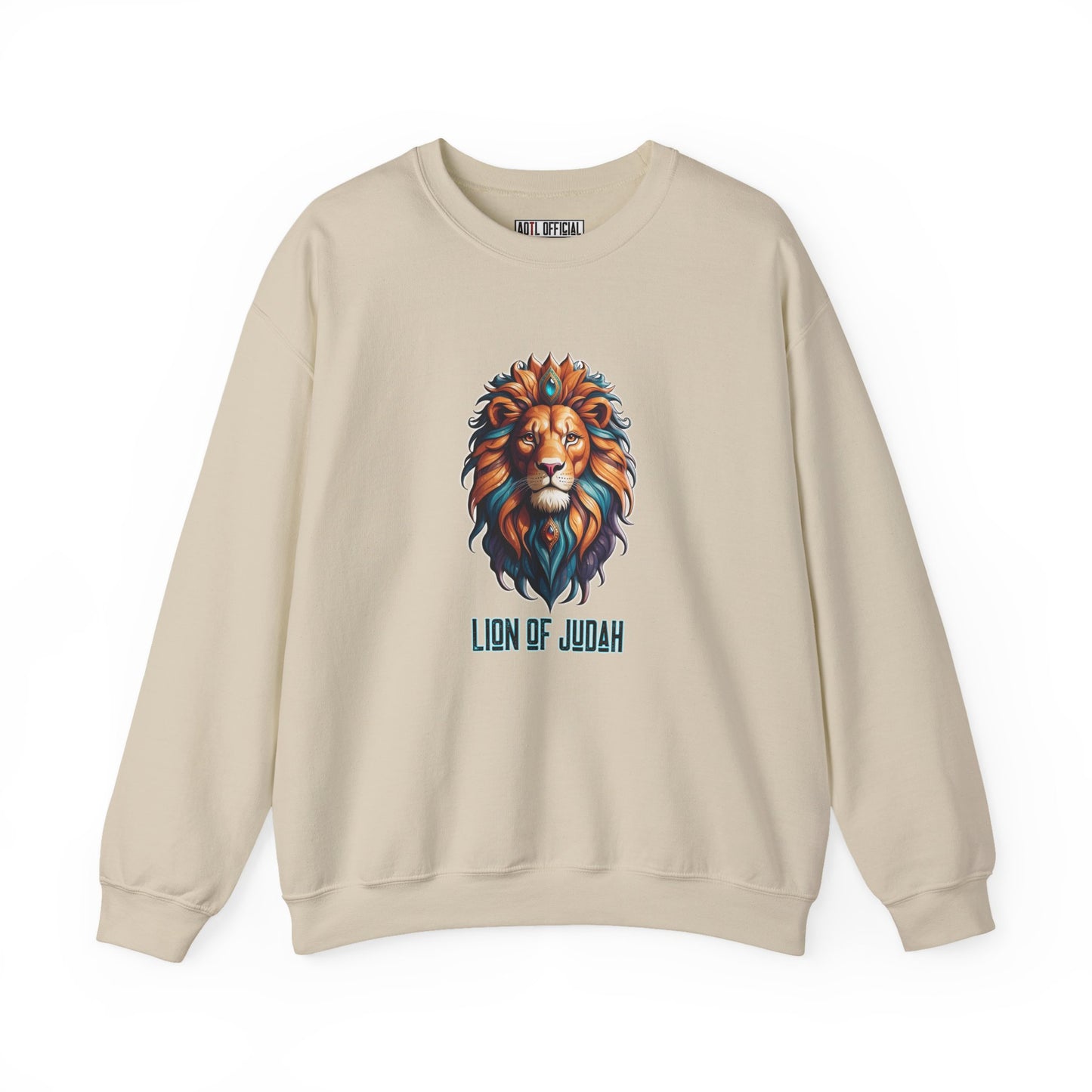 Majestic Savior  Lion of Judah  Unisex Heavy Blend™ Crewneck Sweatshirt