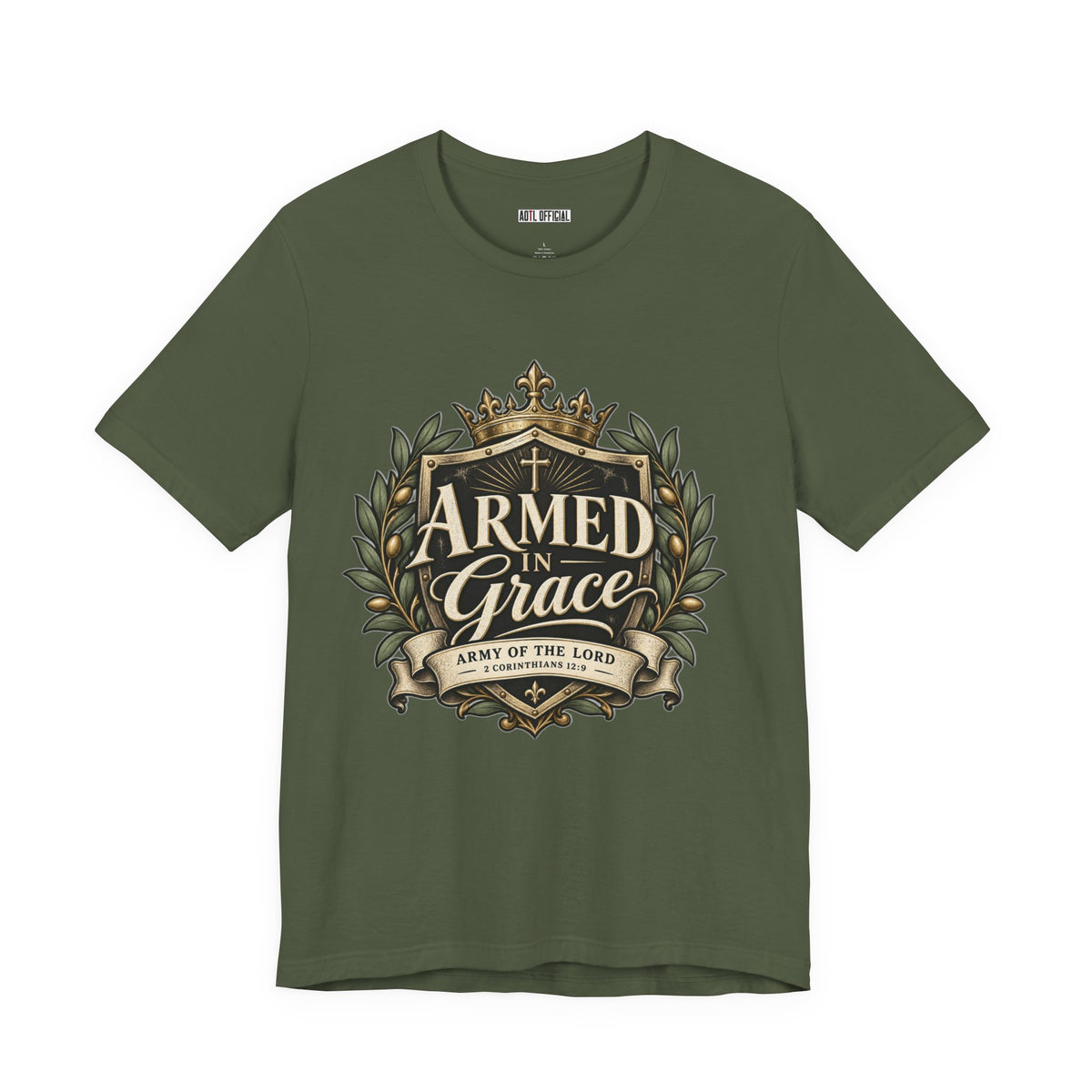 Army of the Lord — Armed in Grace Christian T-shirt