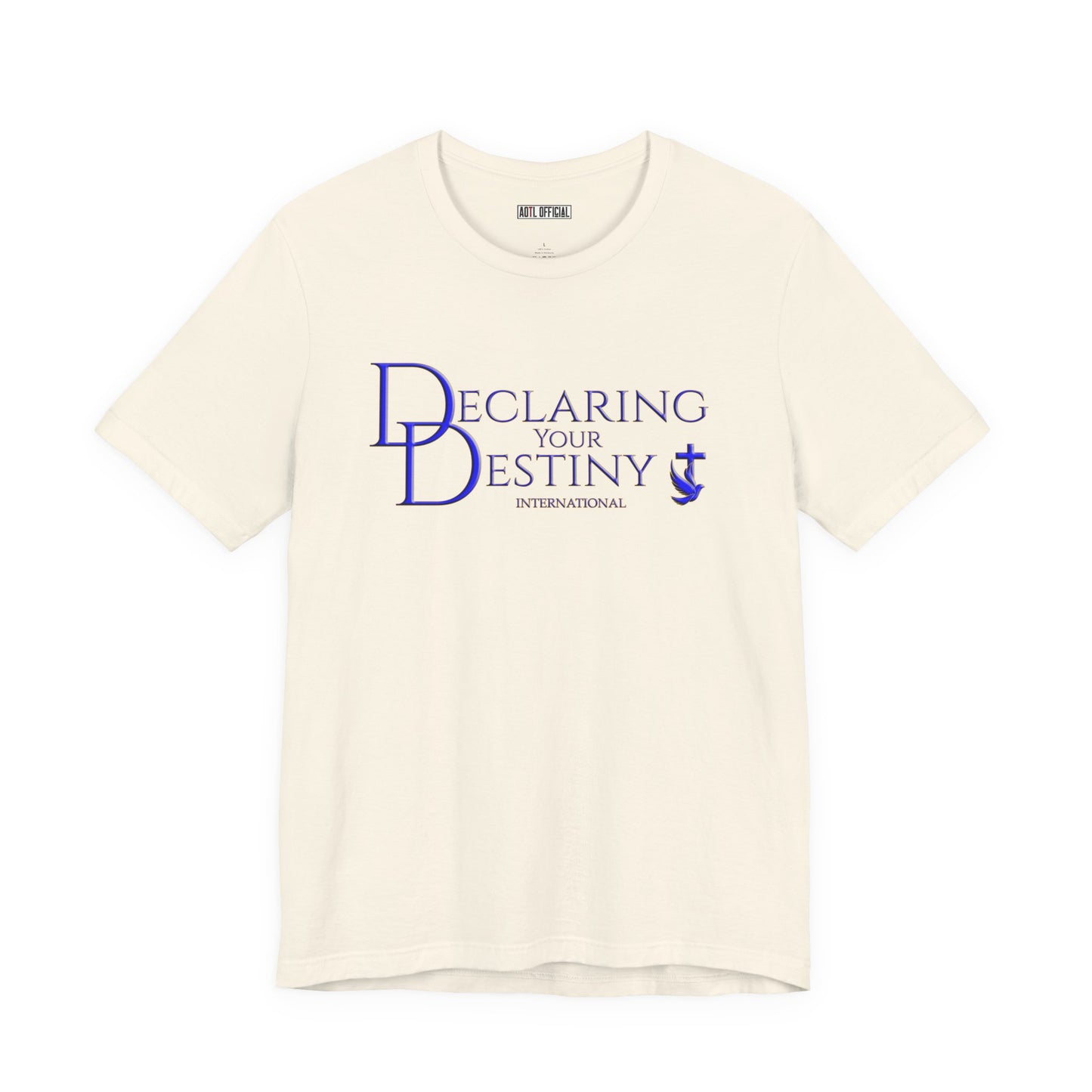 Declaring Your Destiny Blue & Gold logo/Philippians 4:13