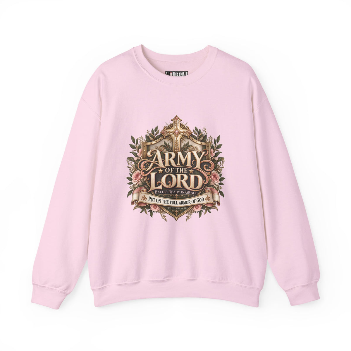 Army of the Lord — Battle Ready in Grace Christian Sweatshirt