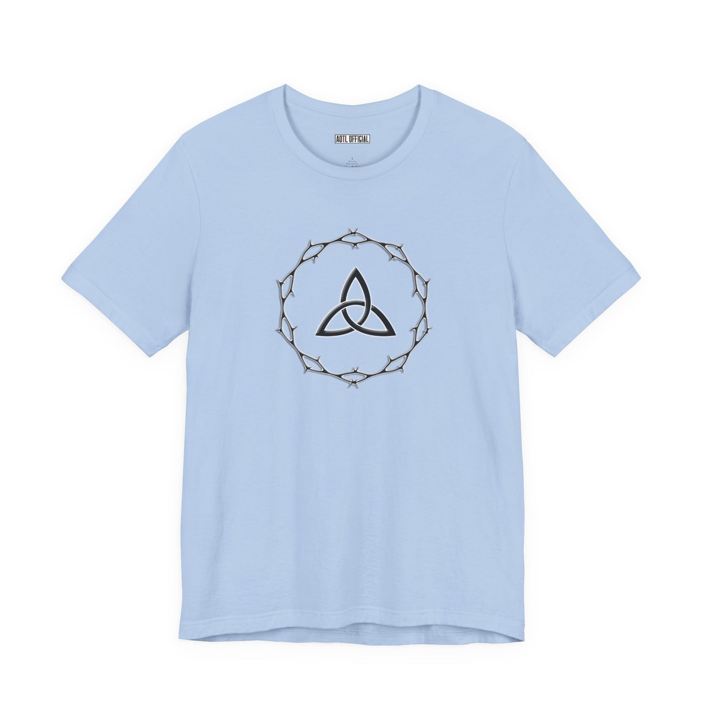 Circle of Thorns & Trinity Knot (Triquetra) Unisex  Short Sleeve Tee