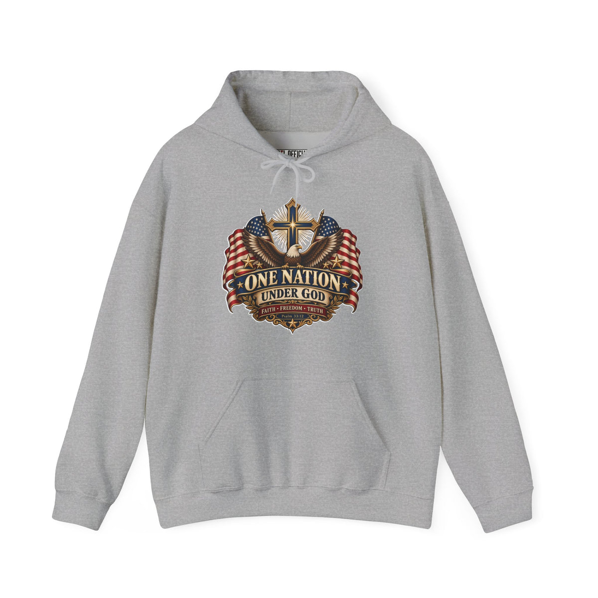 One Nation Under God — Faith, Freedom & Truth Christian Hoodie