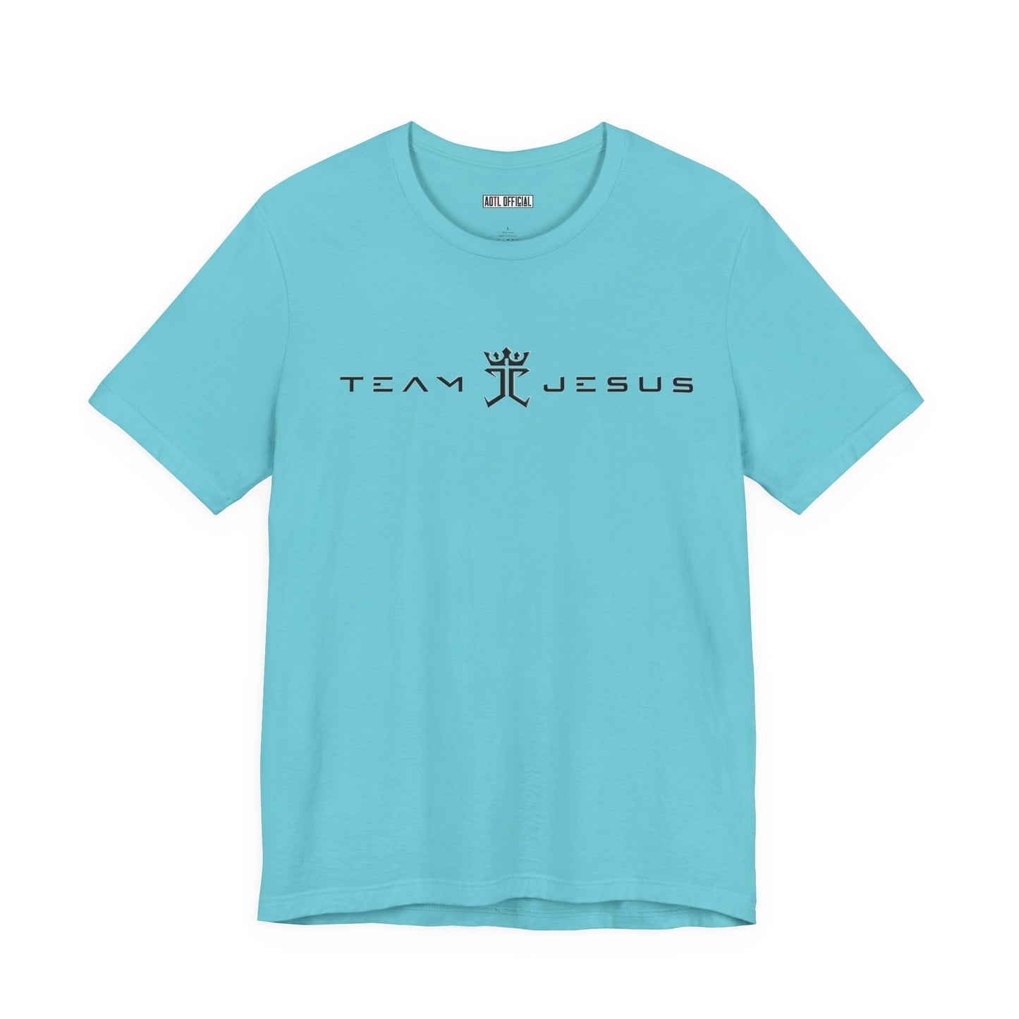 Team Jesus Modern Script, Undefeated Since 33 AD Unisex Short Sleeve Tee