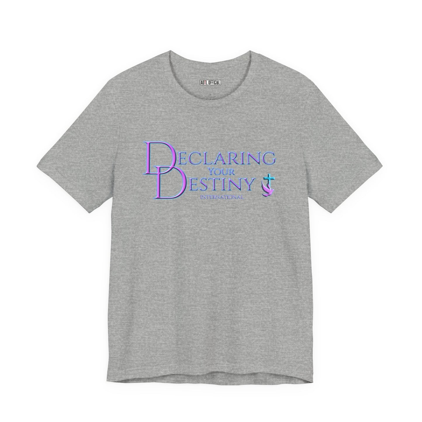 Declaring Your Destiny purple logo/Purple Lightning Alpha & Omega