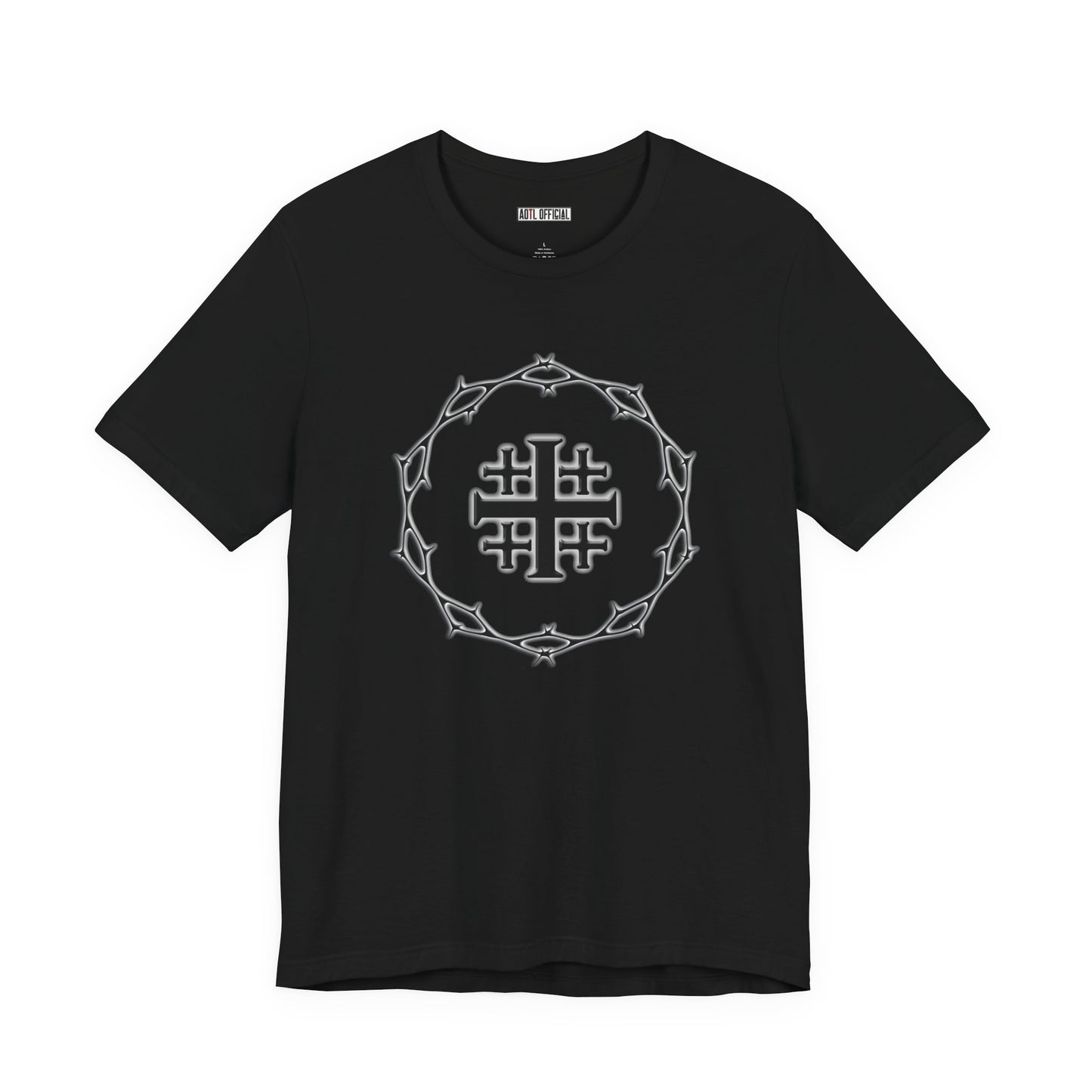 Circle of Thorns & Jerusalem Cross Unisex Short Sleeve Tee