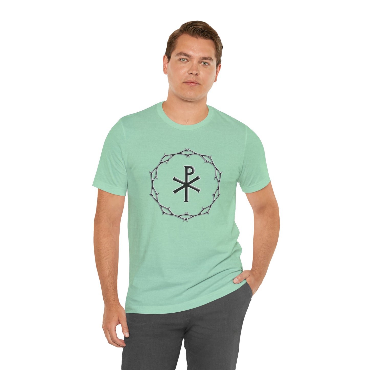 Circle of Thorns & Chi-Rho Unisex Jersey Short Sleeve Tee