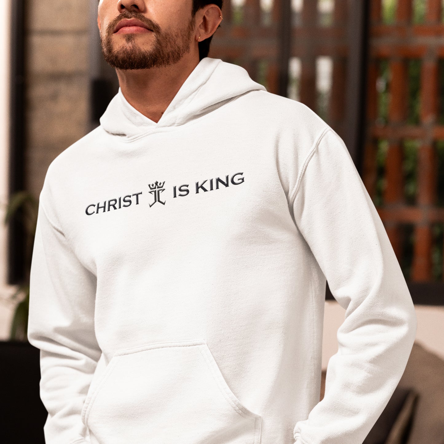 Christ is King featuring the Jesus Christ is King logo Unisex Heavy Blend™ Hooded Sweatshirt