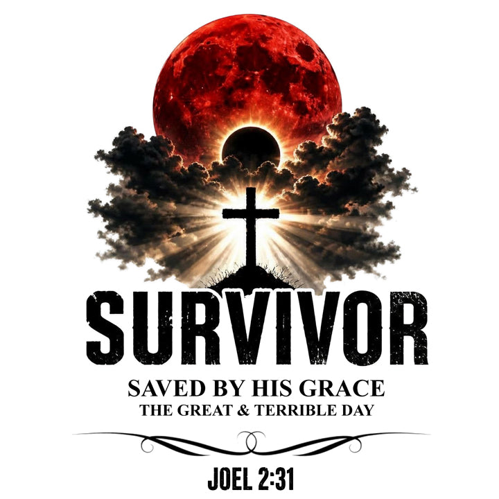 Survivor - Saved by His Grace (Joel 2:31) Christian Sweatshirt