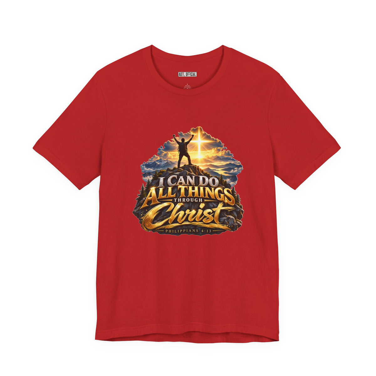 I Can Do All Things Through Christ – Philippians 4:13 Victory Design Christian T-shirt