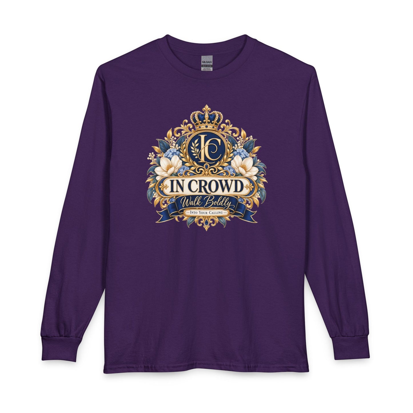 In Crowd – Walk Boldly Christian Long Sleeve Shirt