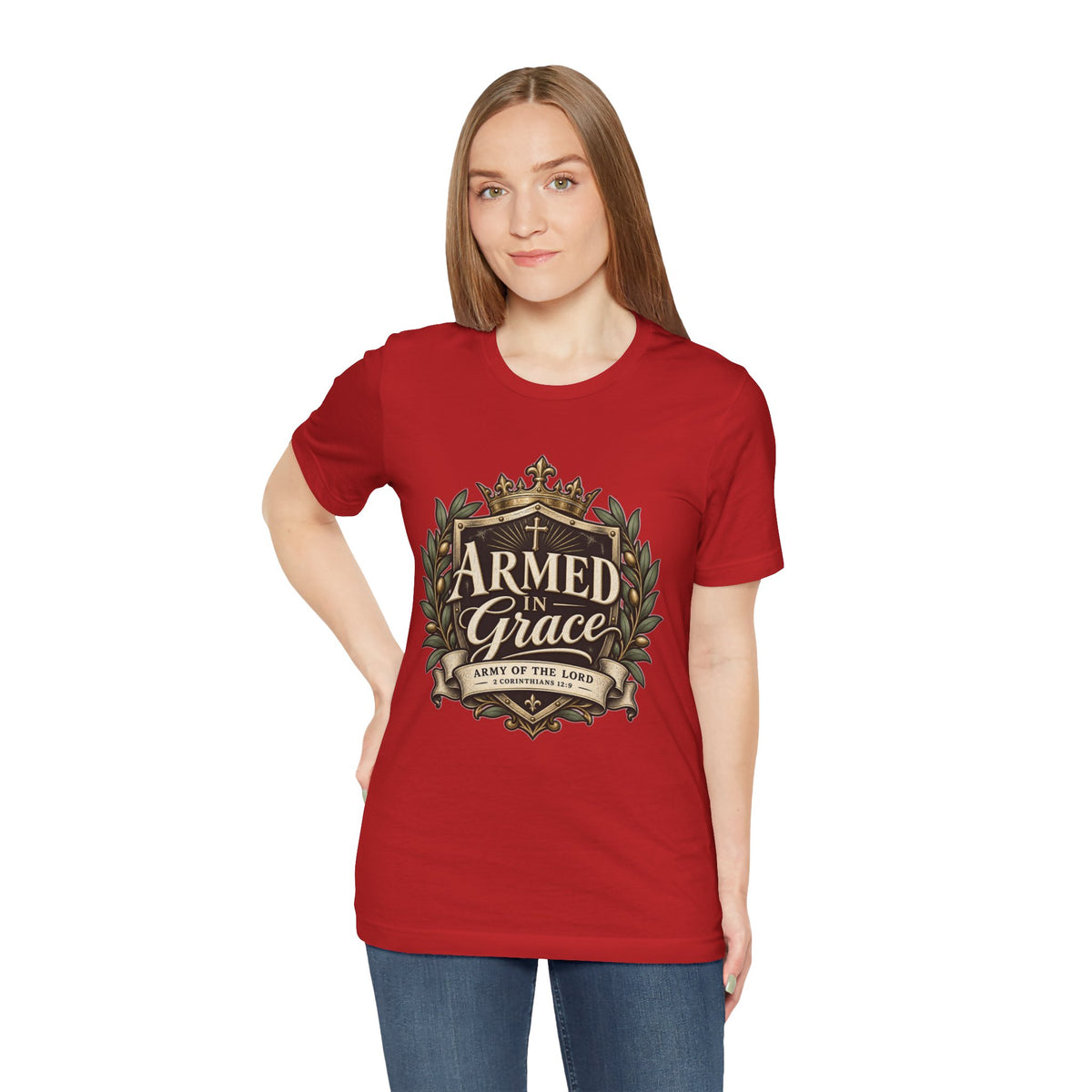 Army of the Lord — Armed in Grace Christian T-shirt