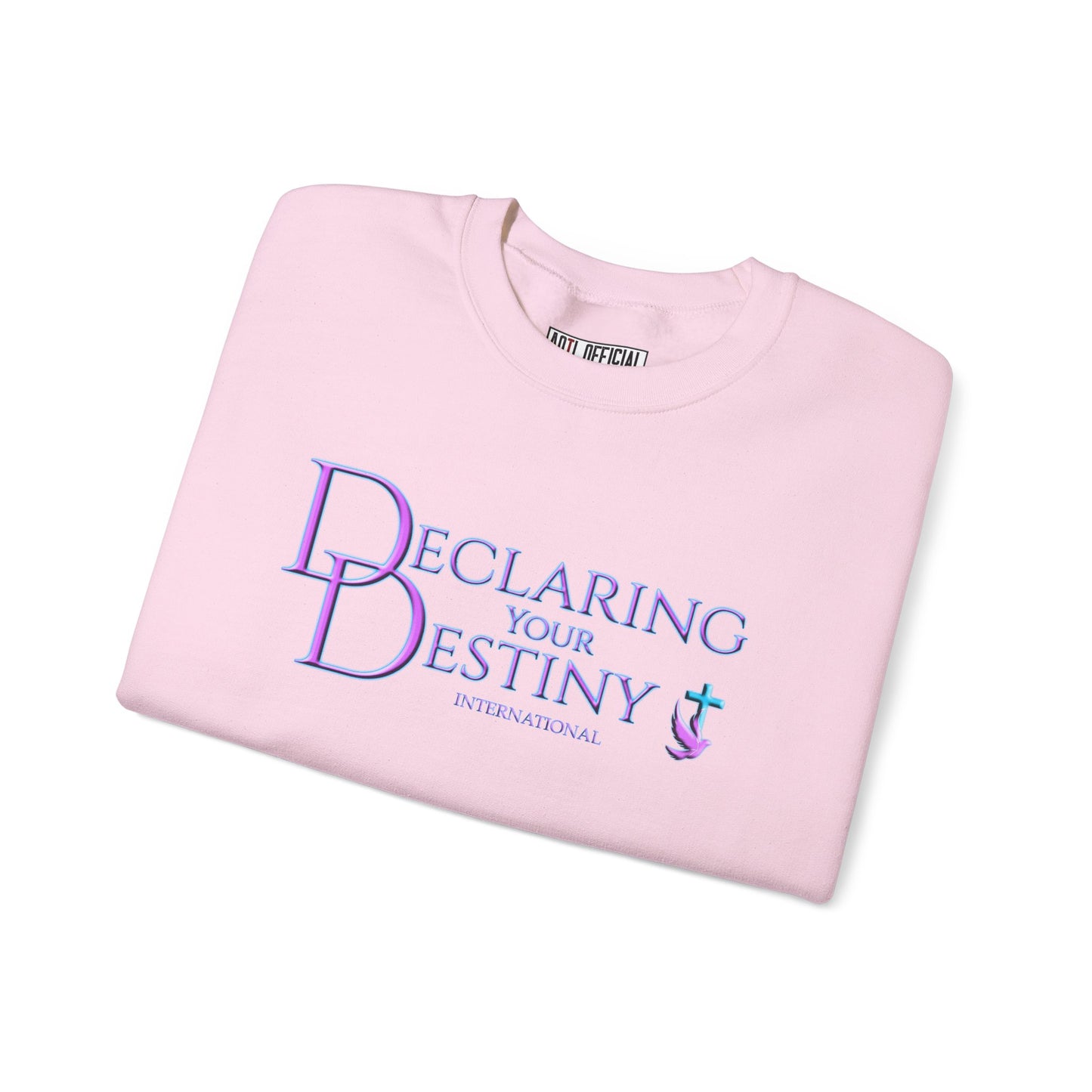 Declaring Your Destiny Purple & Teal logo Unisex Heavy Blend™ Crewneck Sweatshirt