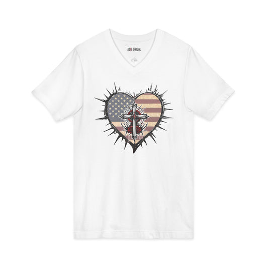Sacrificial Freedom  V-Neck Tee