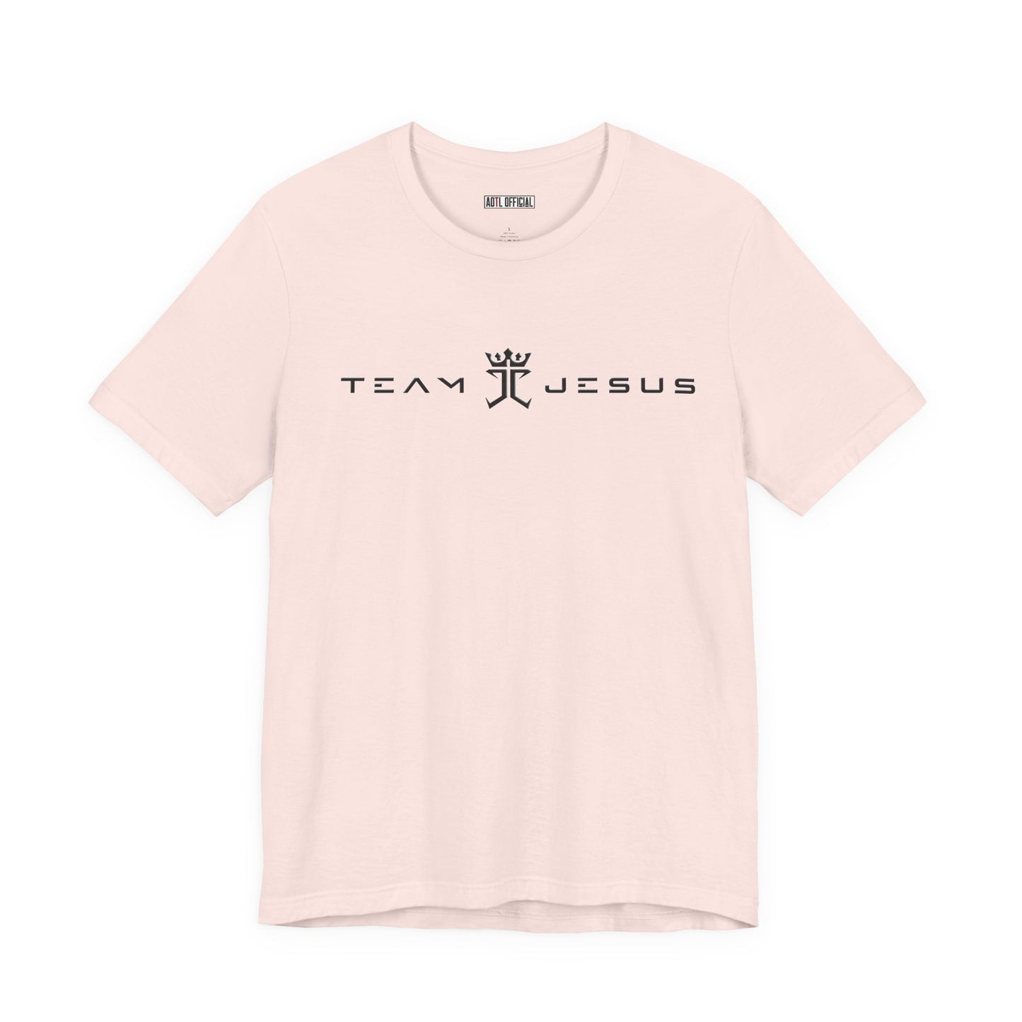 Team Jesus Modern Script, Undefeated Since 33 AD Unisex Short Sleeve Tee