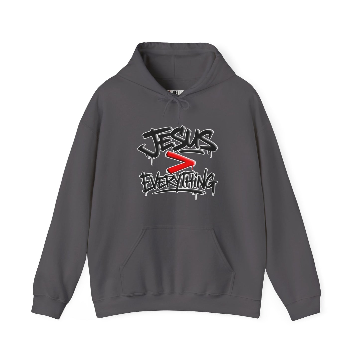 Jesus > Everything Graffiti Christian Hoodie