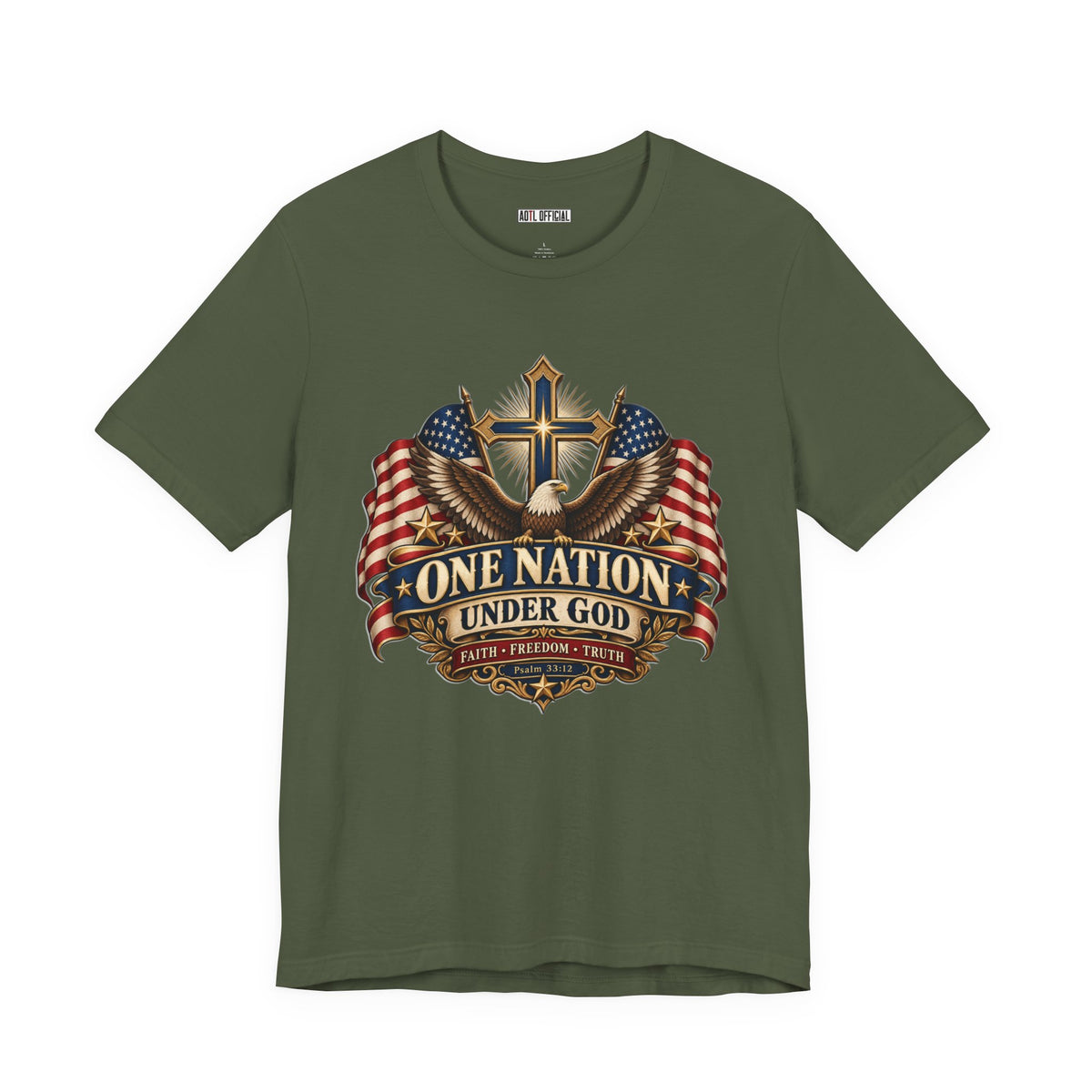 One Nation Under God — Faith, Freedom & Truth Christian T-shirt