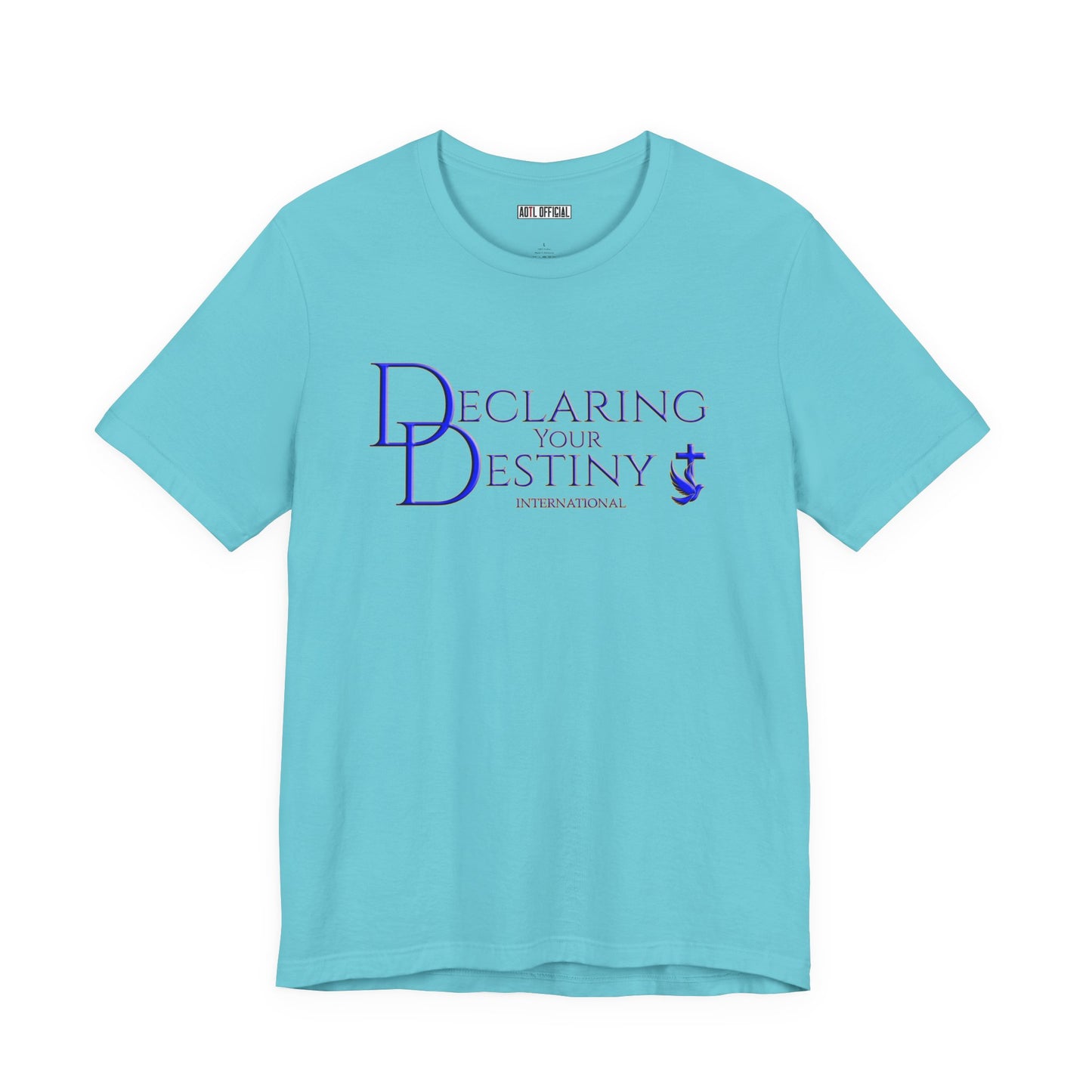 Declaring Your Destiny Blue & Gold logo/Philippians 4:13