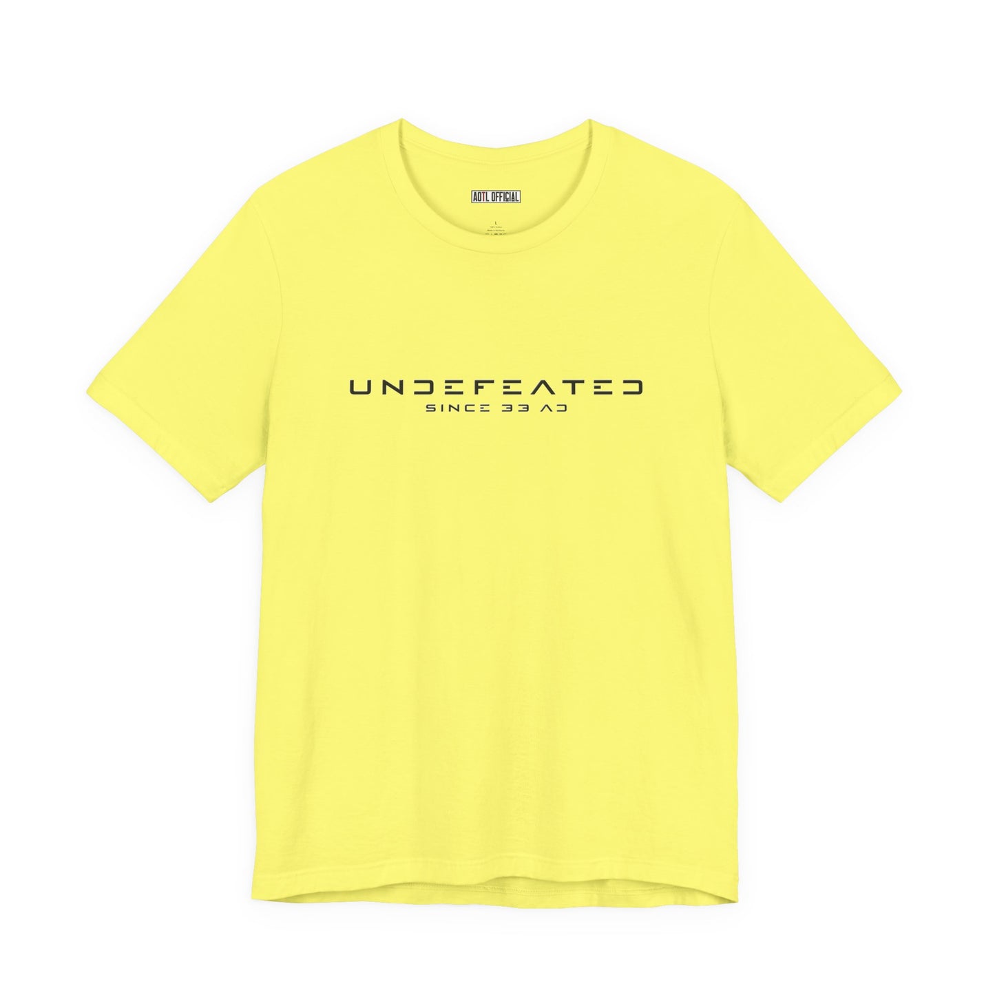 Undefeated Since 33 AD Modern Script Christian T-Shirt