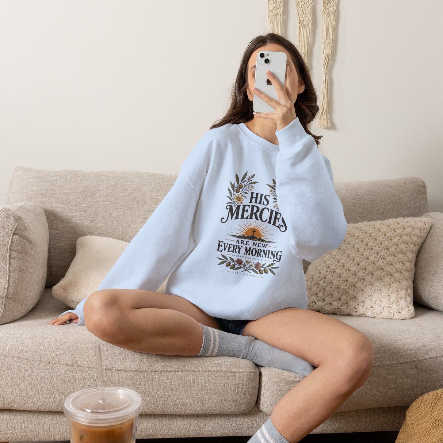 His Mercies Are New Every Morning Christian  Sweatshirt