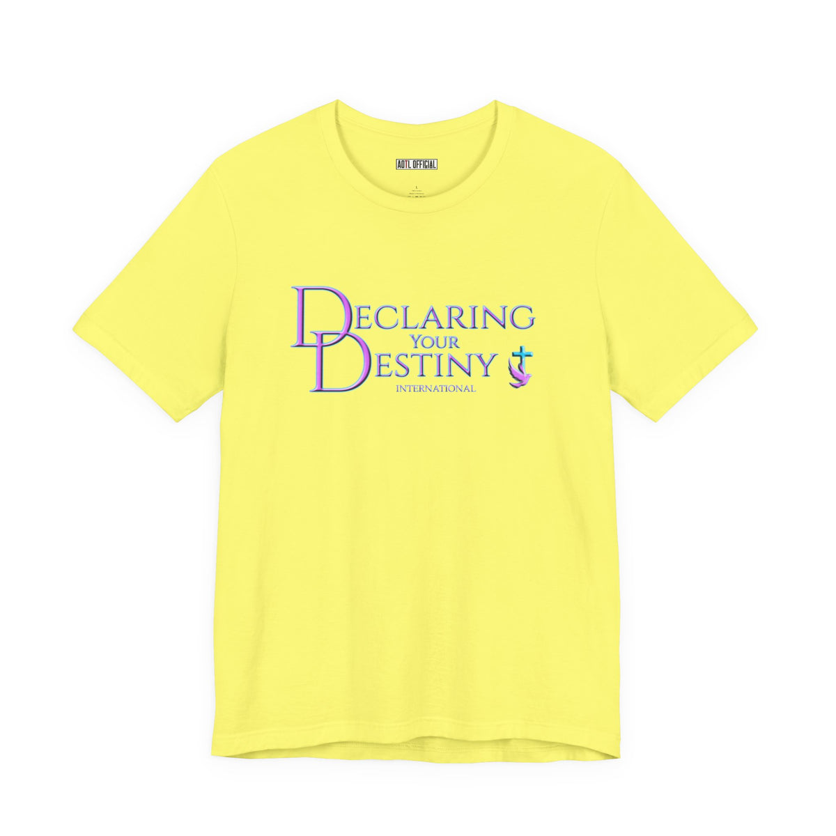 Declaring Your Destiny Lilac & Teal logo T-shirt