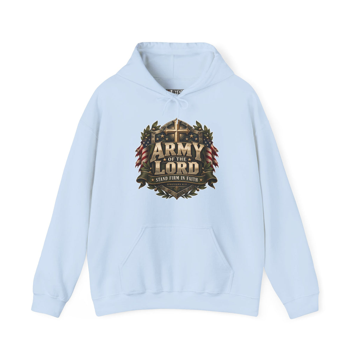 Army of the Lord — Stand Firm in Faith Christian Hoodie