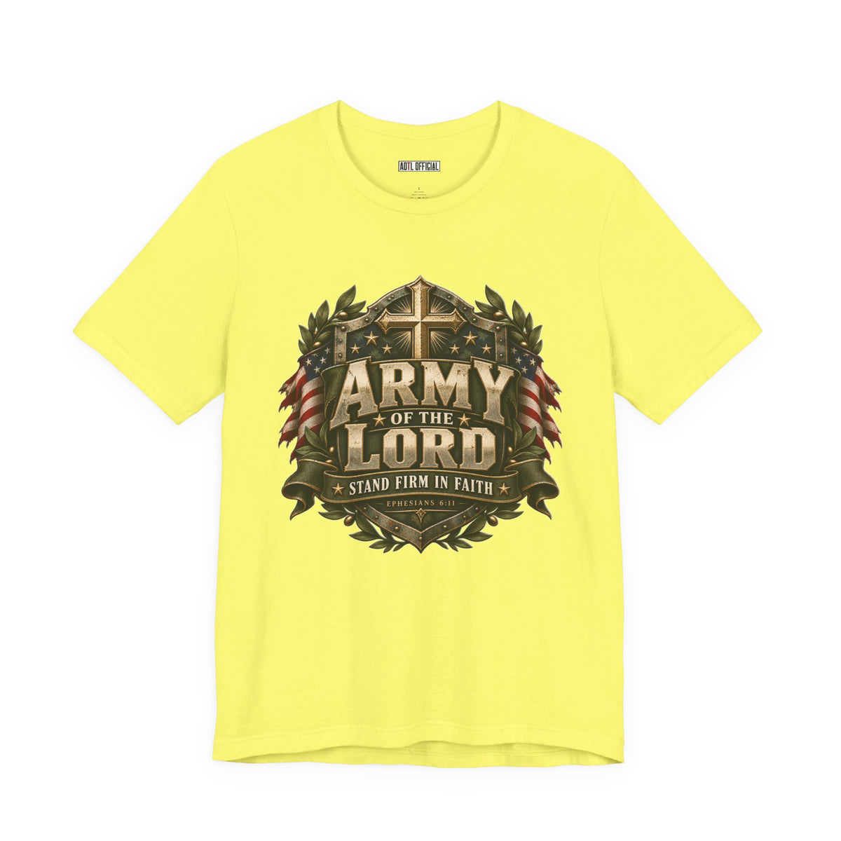 Army of the Lord — Stand Firm in Faith Christian T-shirt