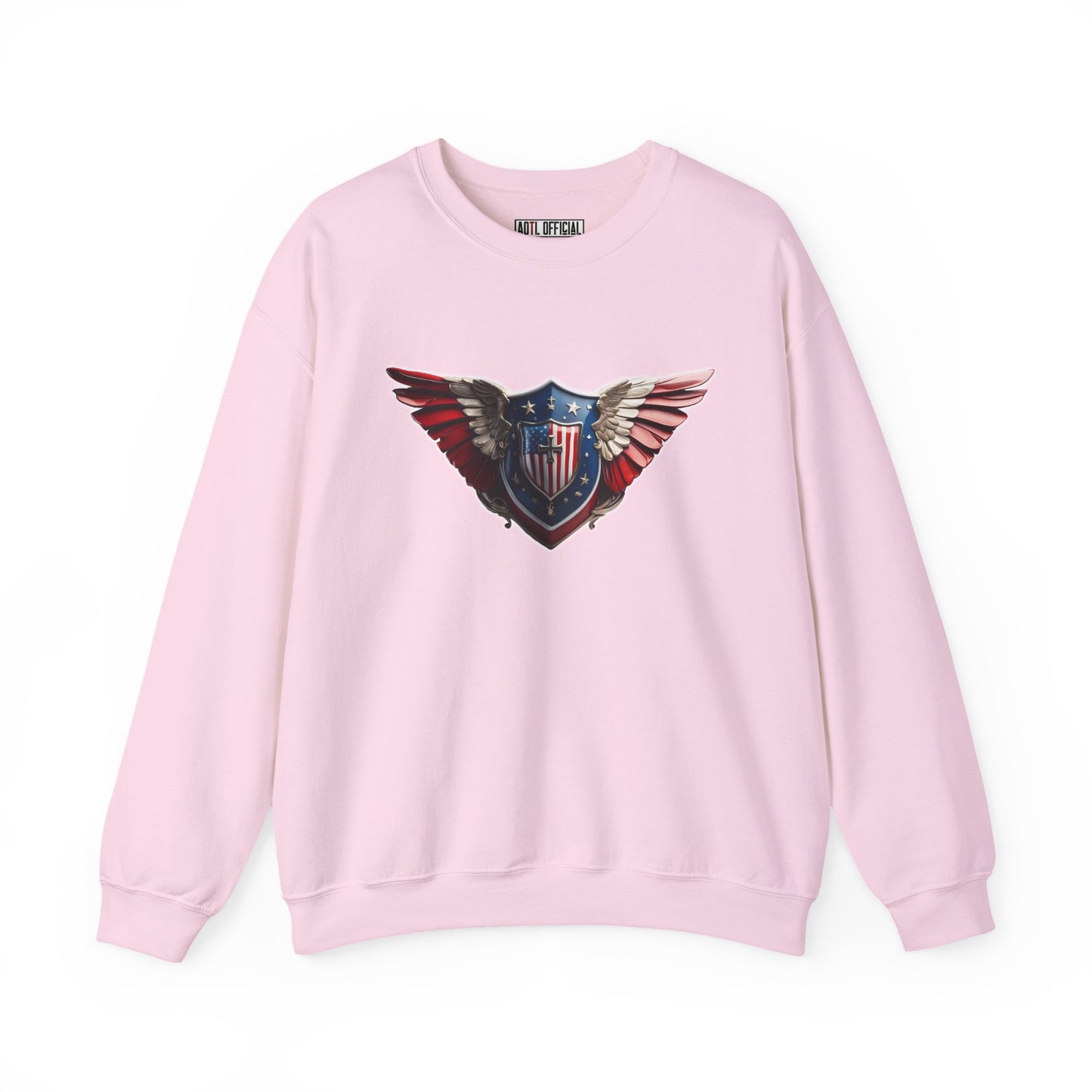 3D Winged Shield Unisex Heavy Blend™ Crewneck Sweatshirt