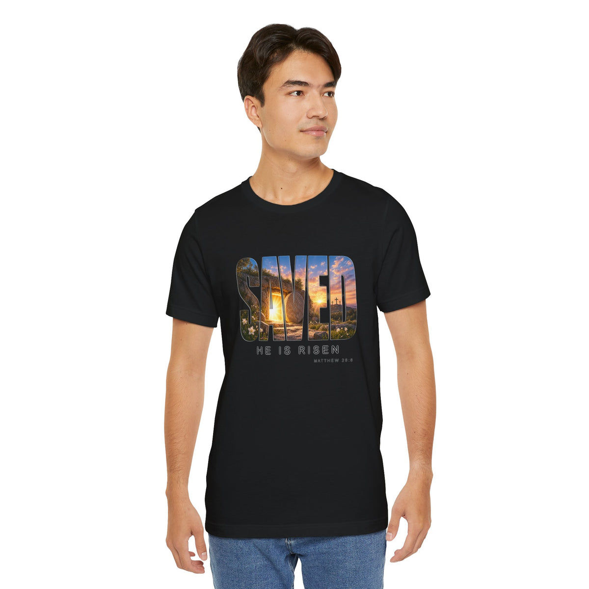 Saved-He Is Risen Christian T-shirt