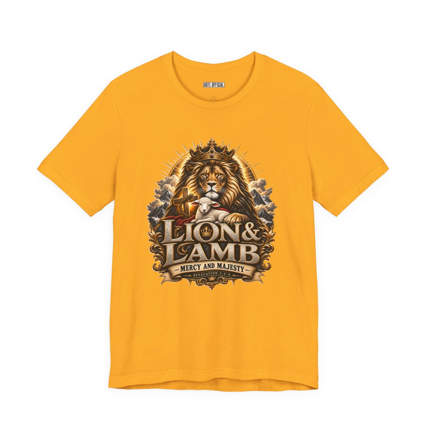 Lion & Lamb – Mercy and Majesty Christian T-shirt
