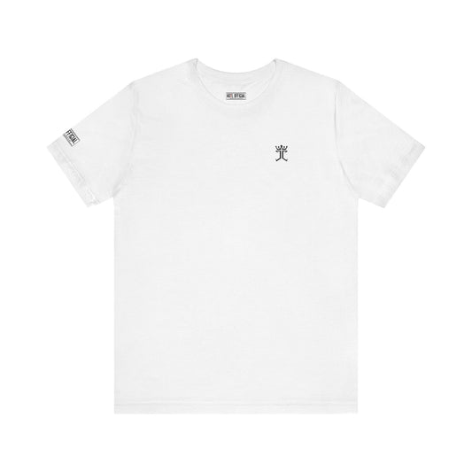 Jesus Christ Is King Micro Emblem Unisex Christian T-shirt