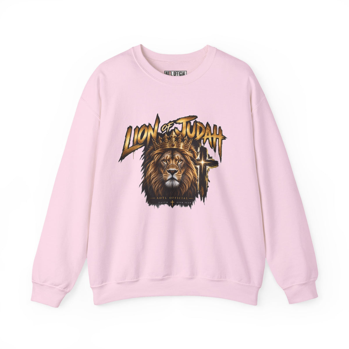 Lion of Judah — Faith Over Fear Christian Sweatshirt