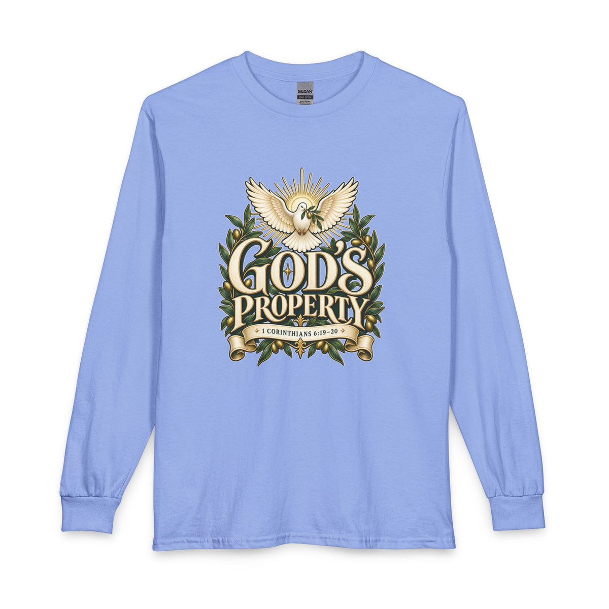 God’s Property — Bought with a Price Christian Long Sleeve Shirt