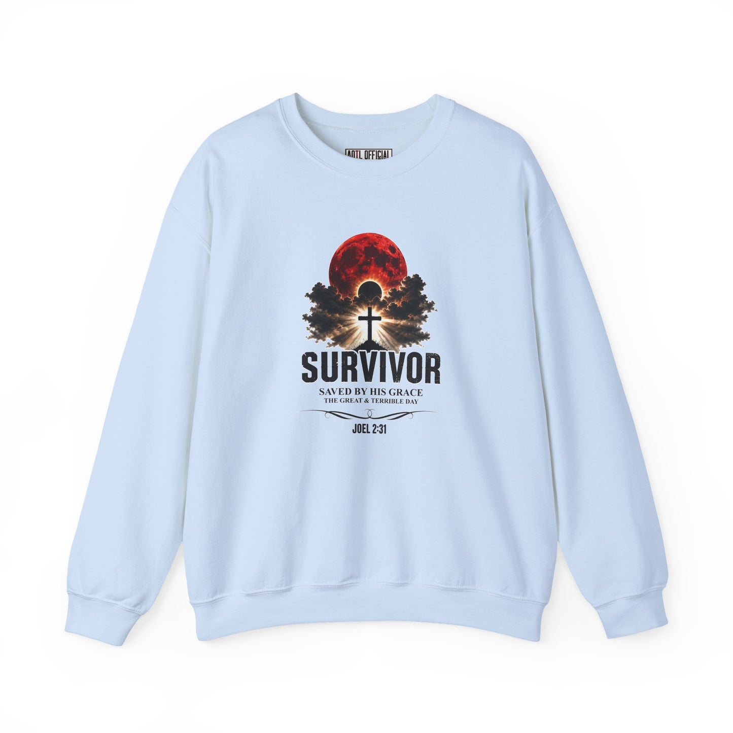 Survivor - Saved by His Grace (Joel 2:31) Christian Sweatshirt