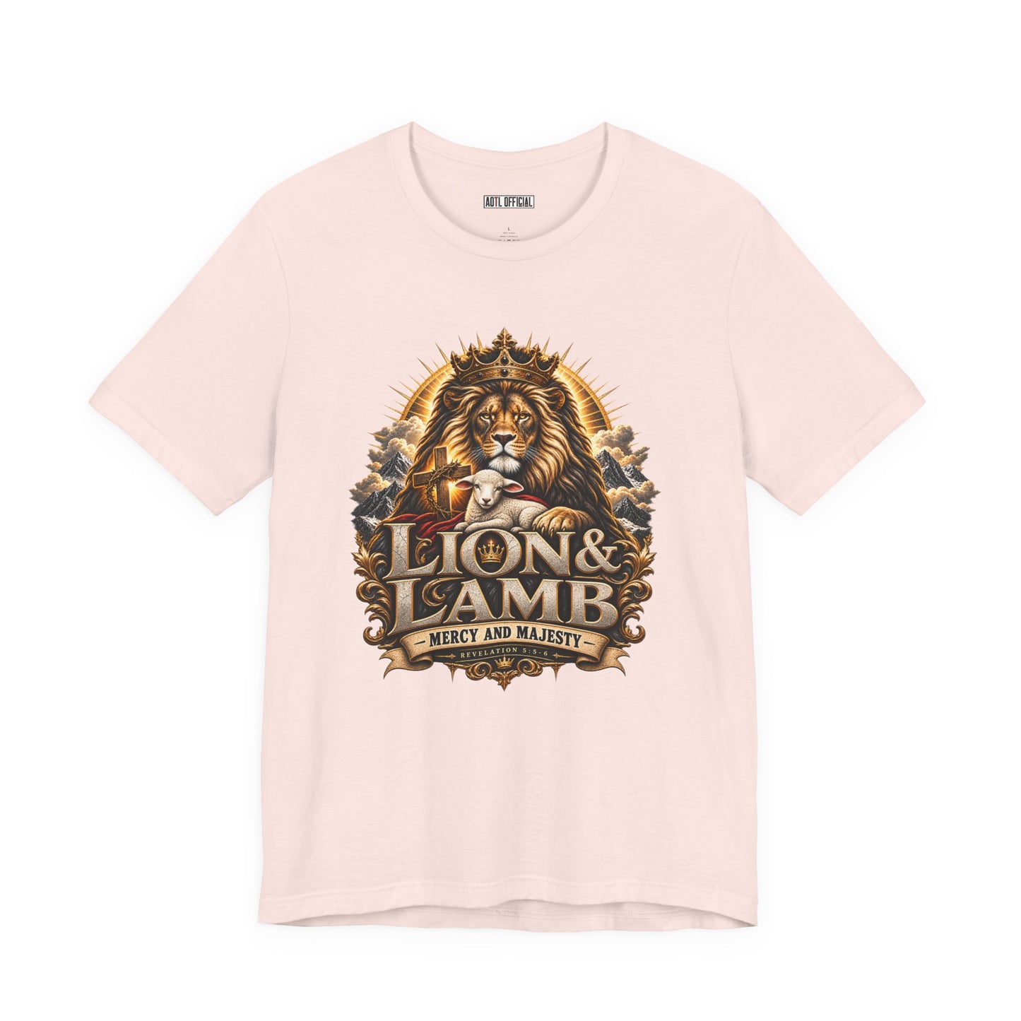 Lion & Lamb – Mercy and Majesty Christian T-shirt
