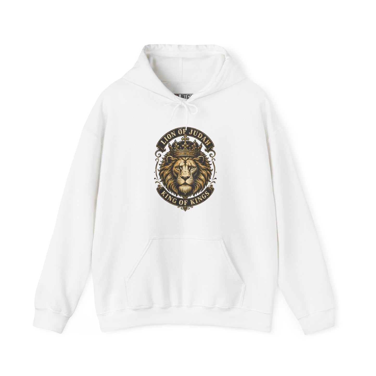 Shop the Lion of Judah – King of Kings Christian Hoodie. A bold symbol of strength, royalty, and unwavering faith. 