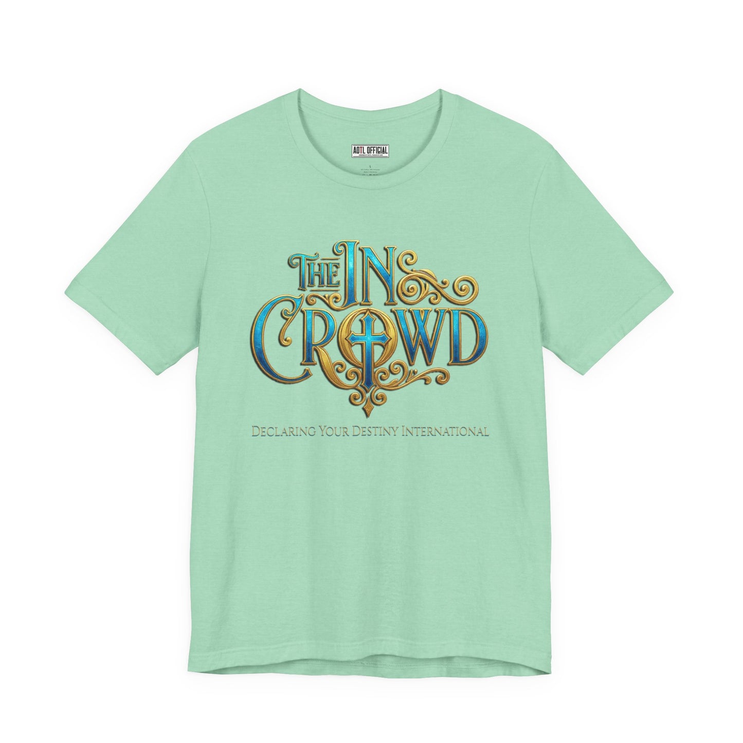 Ornate The In Crowd Blue & Gold  t-shirt