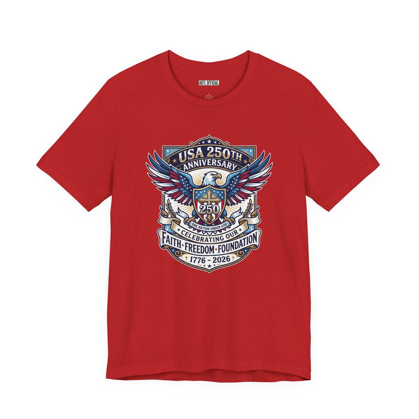 250 Years, One Nation under God Classic Unisex Short Sleeve Tee