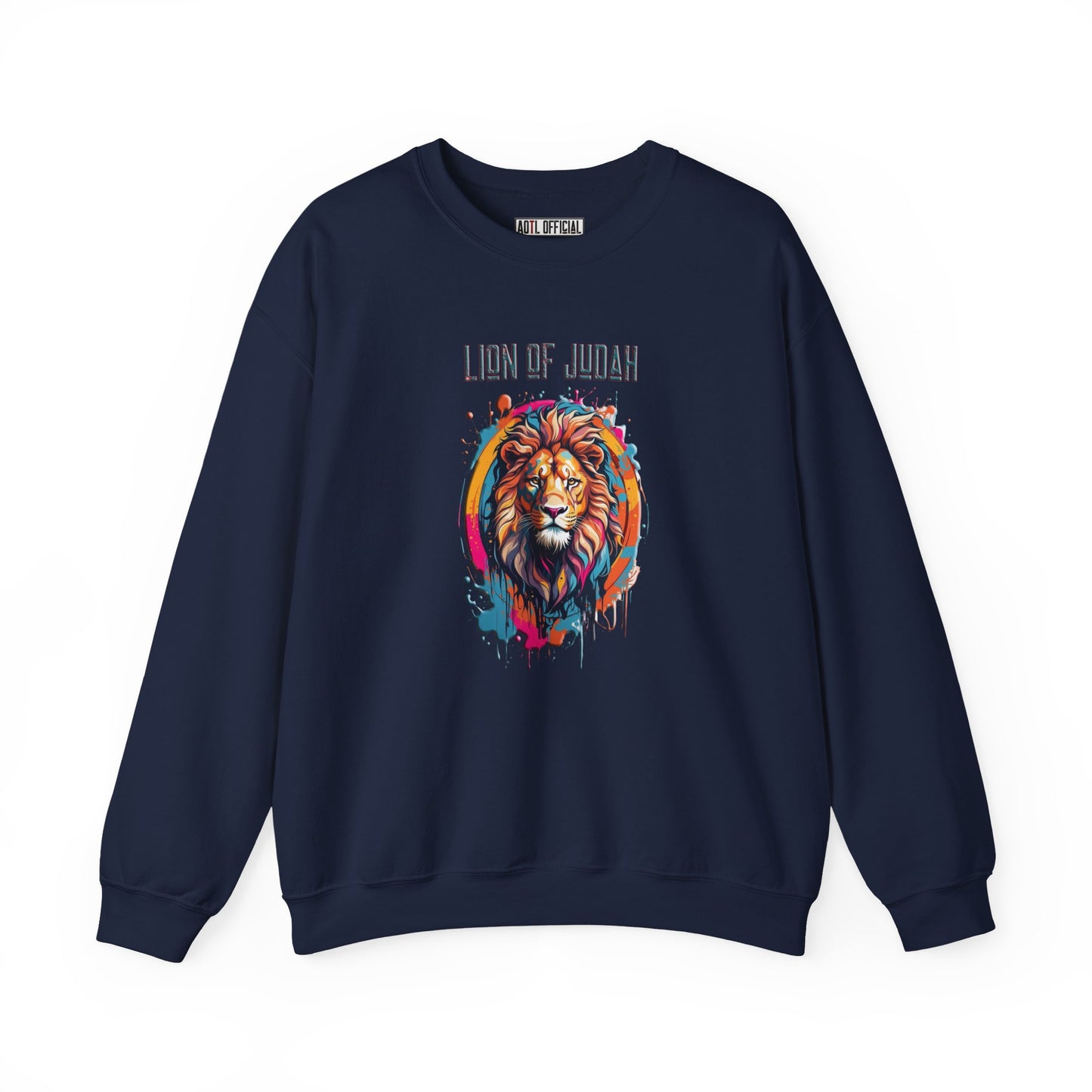 Graffiti Drip Lion of Judah  Unisex Heavy Blend™ Crewneck Sweatshirt
