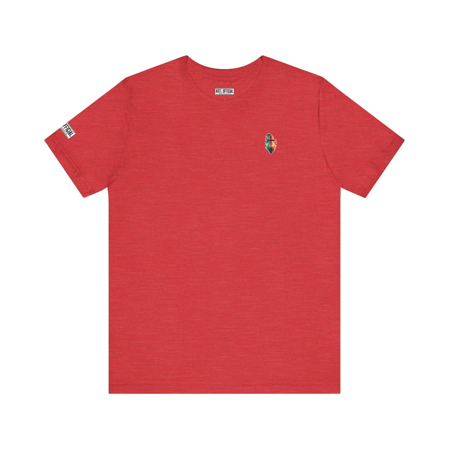 Cross In The Wilderness Micro Emblem Unisex Christian T-shirt