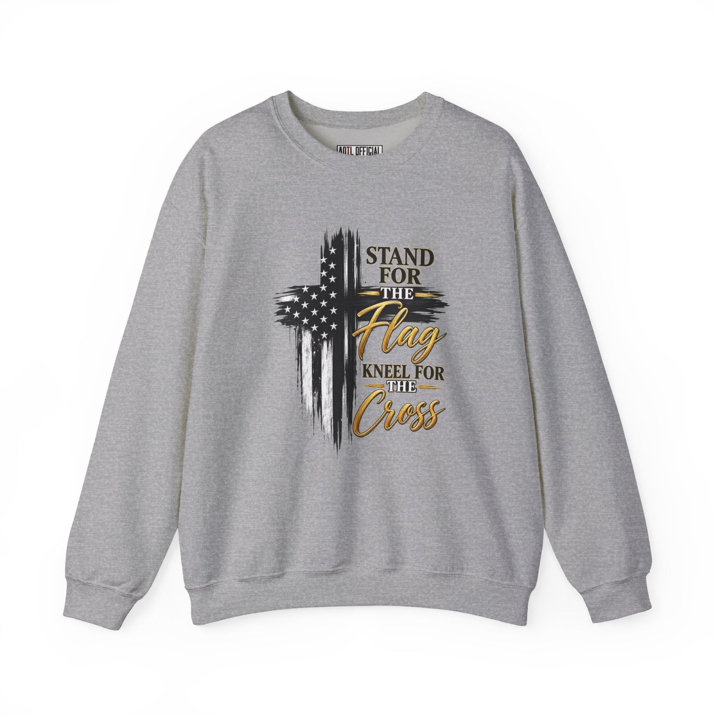 Stand for the Flag, Kneel for the Cross Christian Sweatshirt